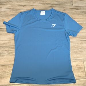 Gymshark Women's Short Sleeve Blue Tee